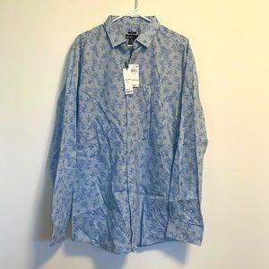 NWT Bar III slim fit button up